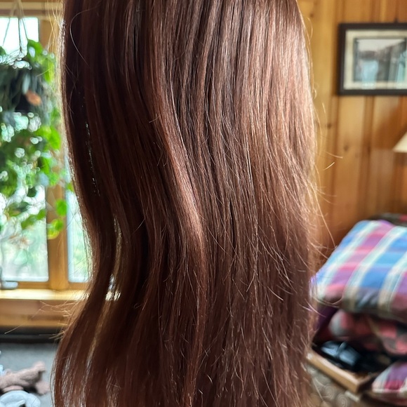 Jon Renau Avery Hand Tied Lace Cap Synthetic Fiber Wig 130/31 Cherry Cobbler - Picture 8 of 14